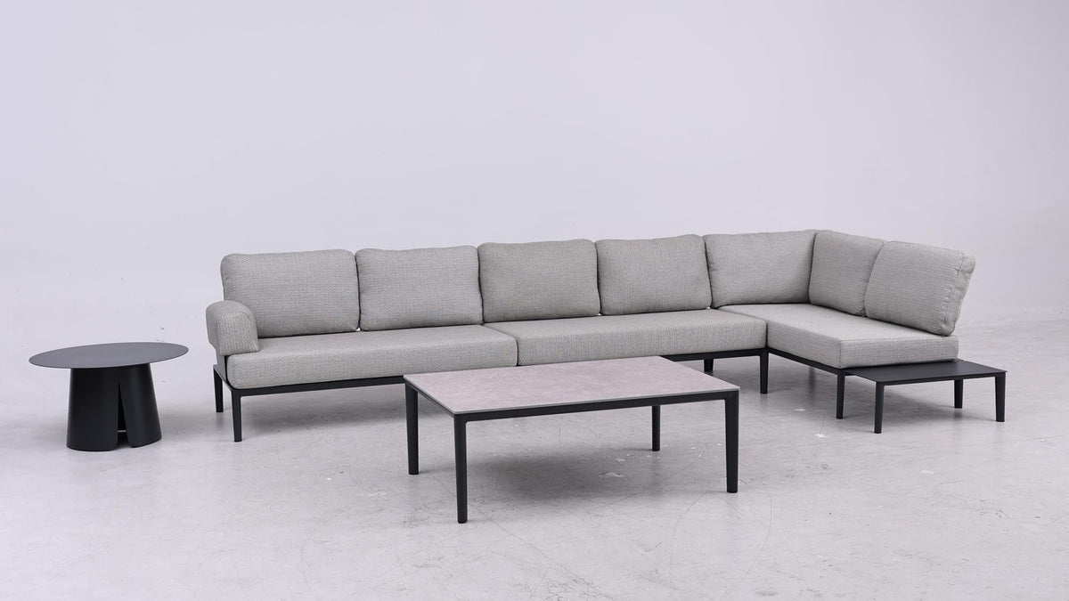 Modulares Fiore Outdoor-Loungeset von Be Garden mit Sofa und Loungetisch