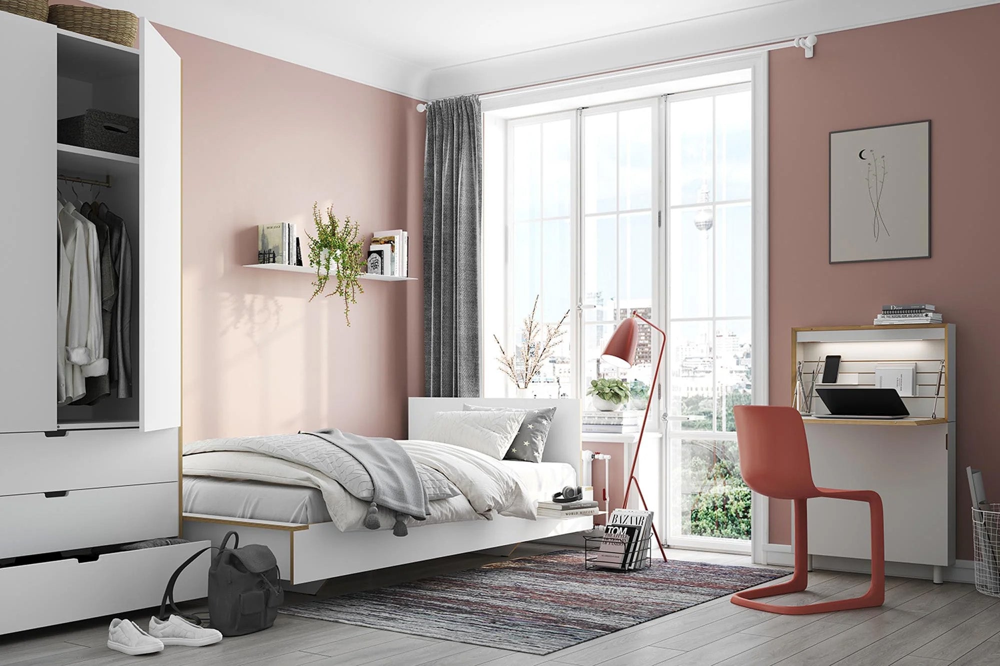 Entdecke unsere Schlafzimmer Einrichtung: hochwertige Möbel, stilvolle Leuchten, gemütliche Teppiche und Accessoires für Ruhe und Erholung.