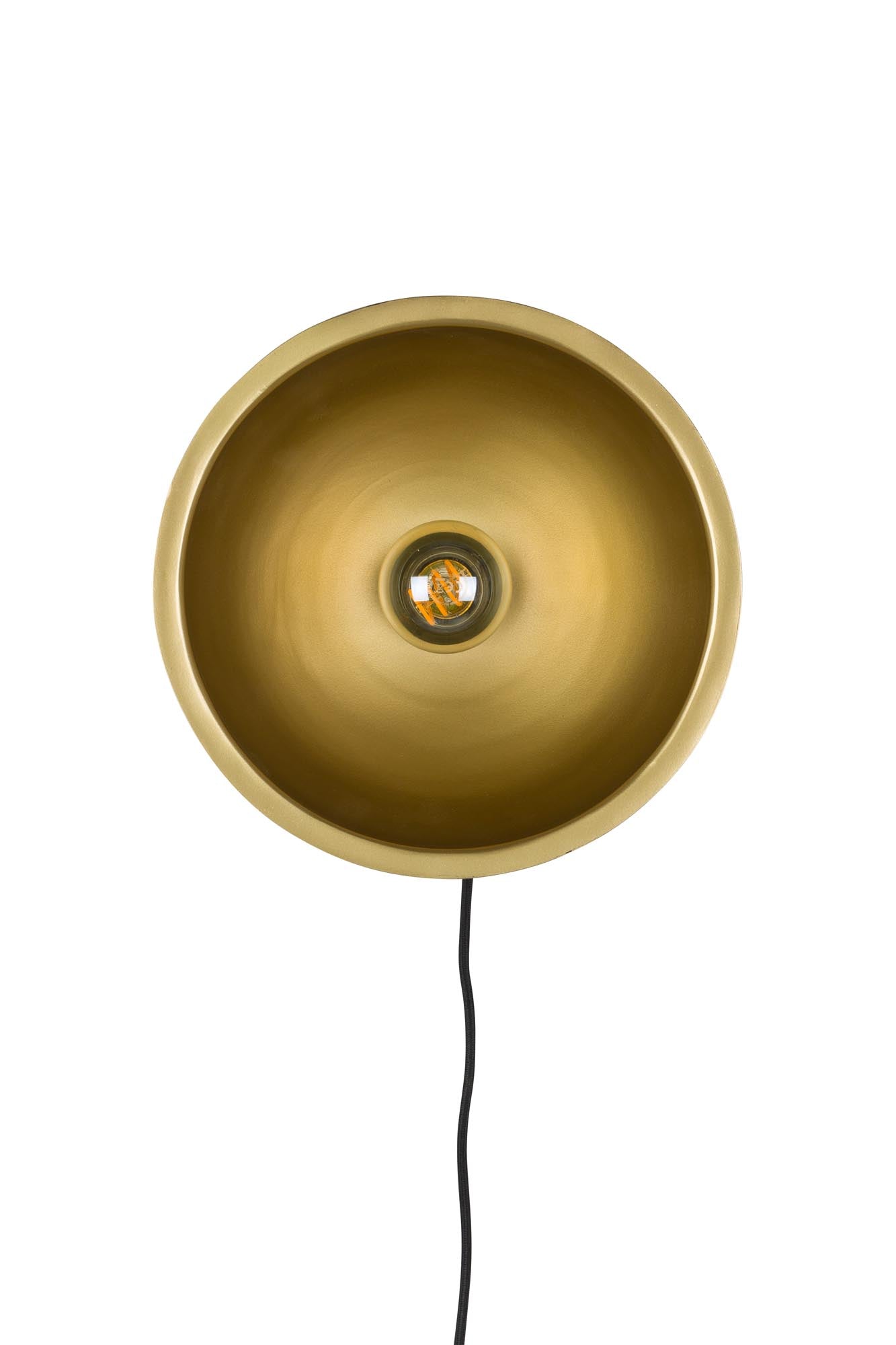 Die Wandleuchte Sunny Rund M von White Label Living vereint minimalistisches Design mit hochwertigem Eisen für stilvolle, gleichmässige Beleuchtung.