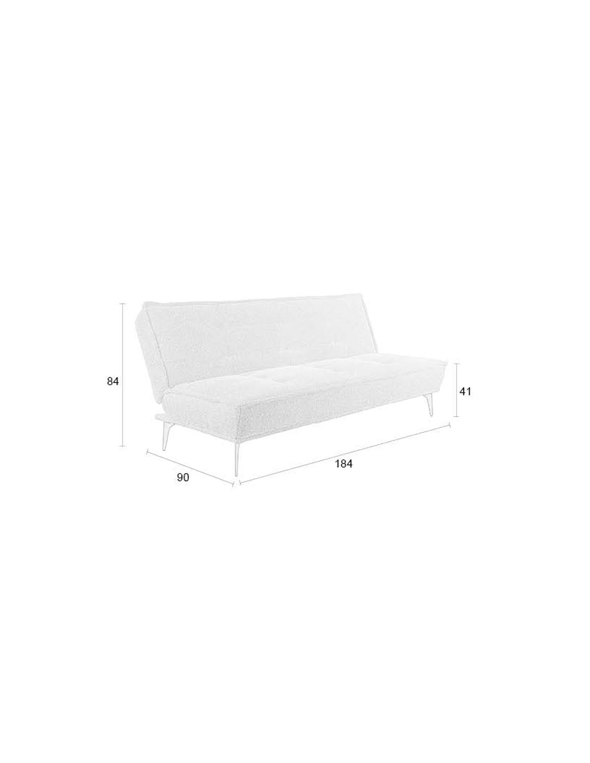 Cielke Sofabed: Modernes 3-Sitzer Sofa mit strapazierfähigem Polyesterbezug, das sich mühelos in ein gemütliches Bett verwandelt – perfekt für stilvolle Wohnräume.