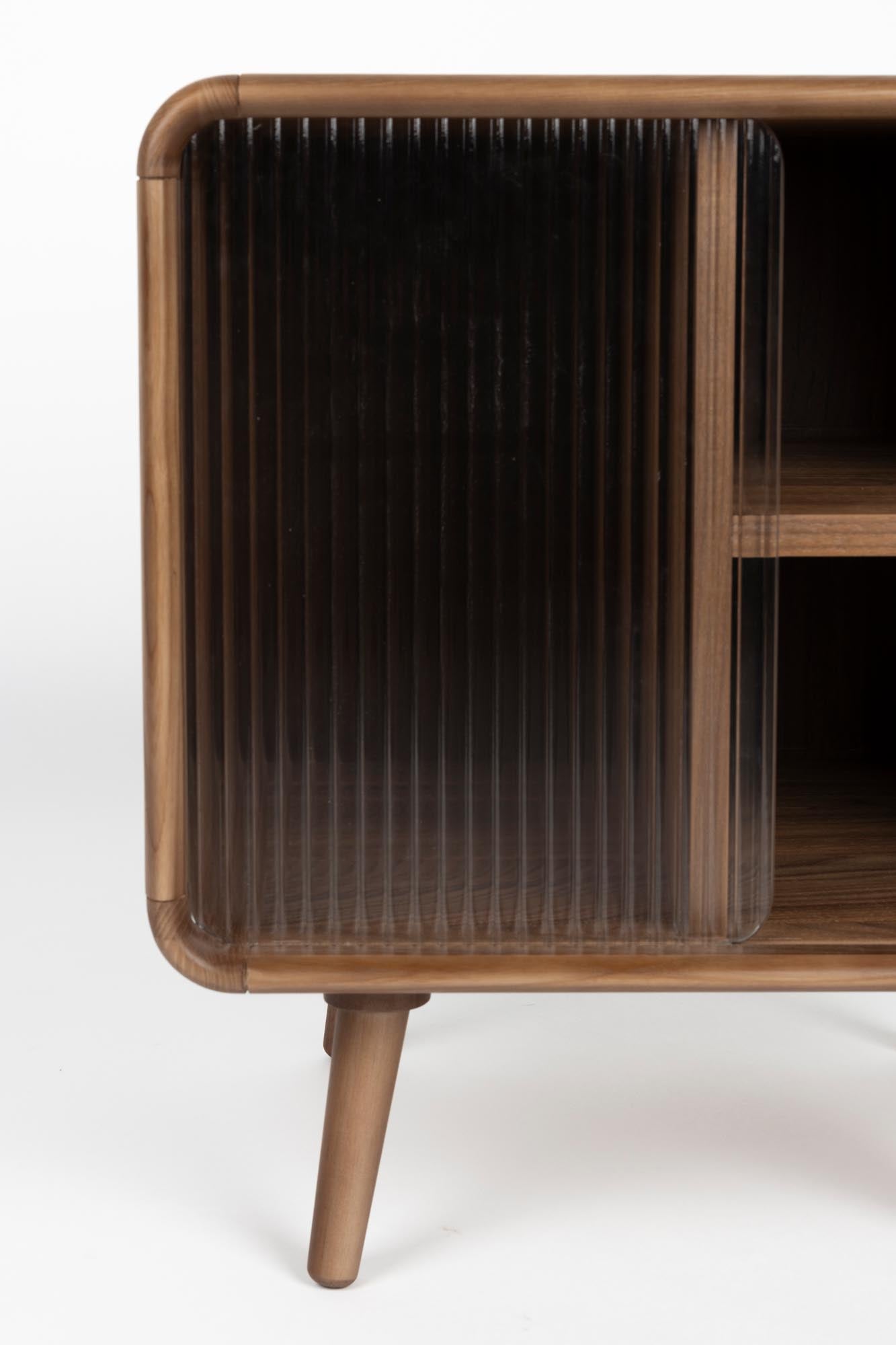 Moderner Beistelltisch aus Holz und Metall, ideal als Nachttisch. Stilvolles Design, praktisch und hochwertig verarbeitet.