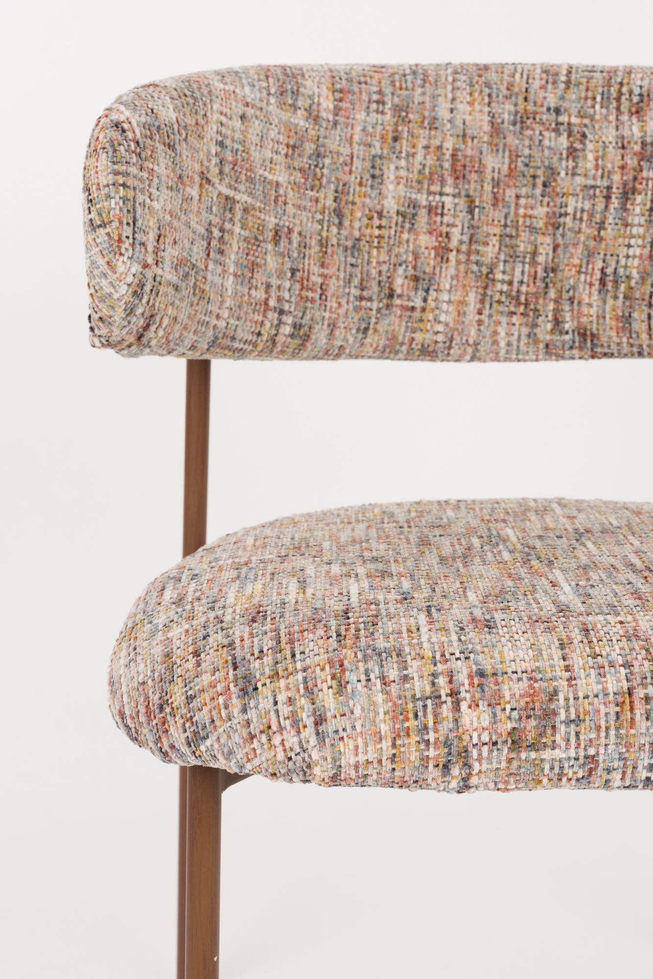 Eleganter Stuhl Claes von White Label Living, modernes Design, komfortabel gepolstert, perfekt für Esszimmer oder Arbeitsbereich.