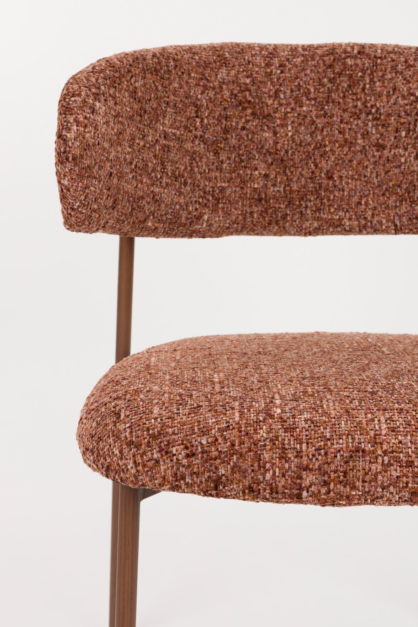 Eleganter Stuhl Claes von White Label Living, modernes Design, komfortabel gepolstert, perfekt für Esszimmer oder Arbeitsbereich.