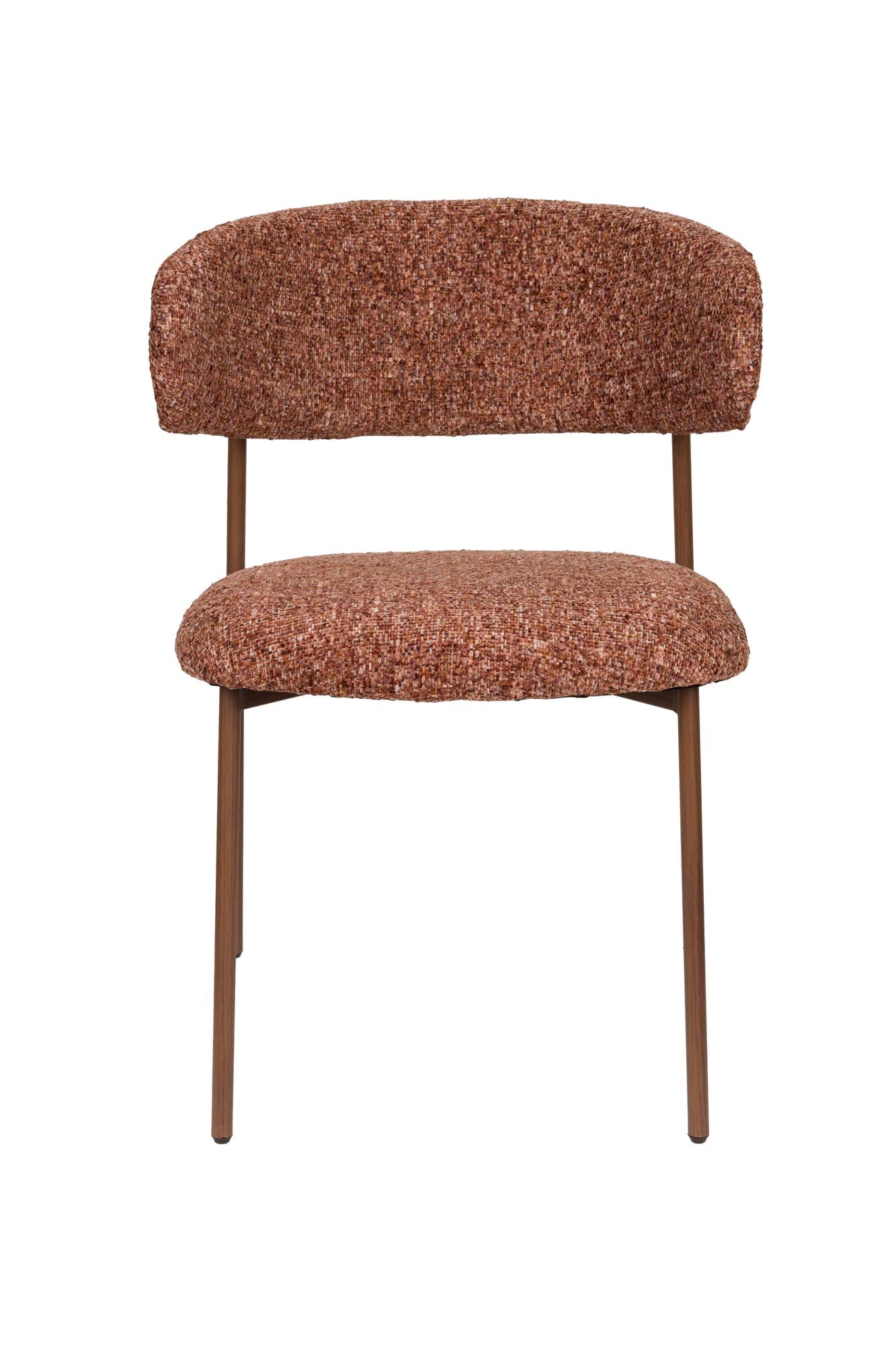 Moderner Stuhl Claes von White Label Living, stilvolles Design, bequeme Polsterung, ideal für Esszimmer oder Büro.