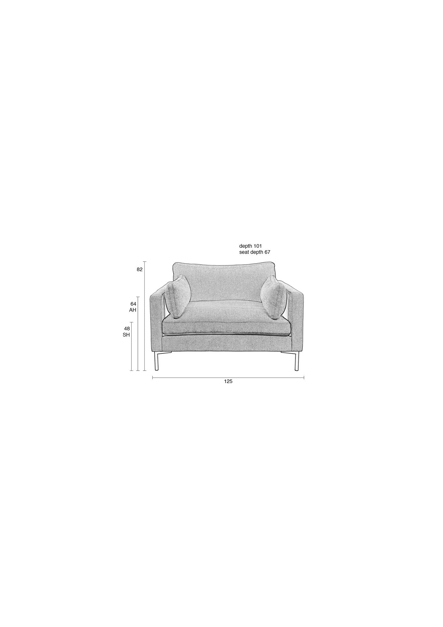 Der Love Seat Summer von Zuiver bietet stilvollen Komfort und modernes Design, ideal für gemütliche Wohnräume.
