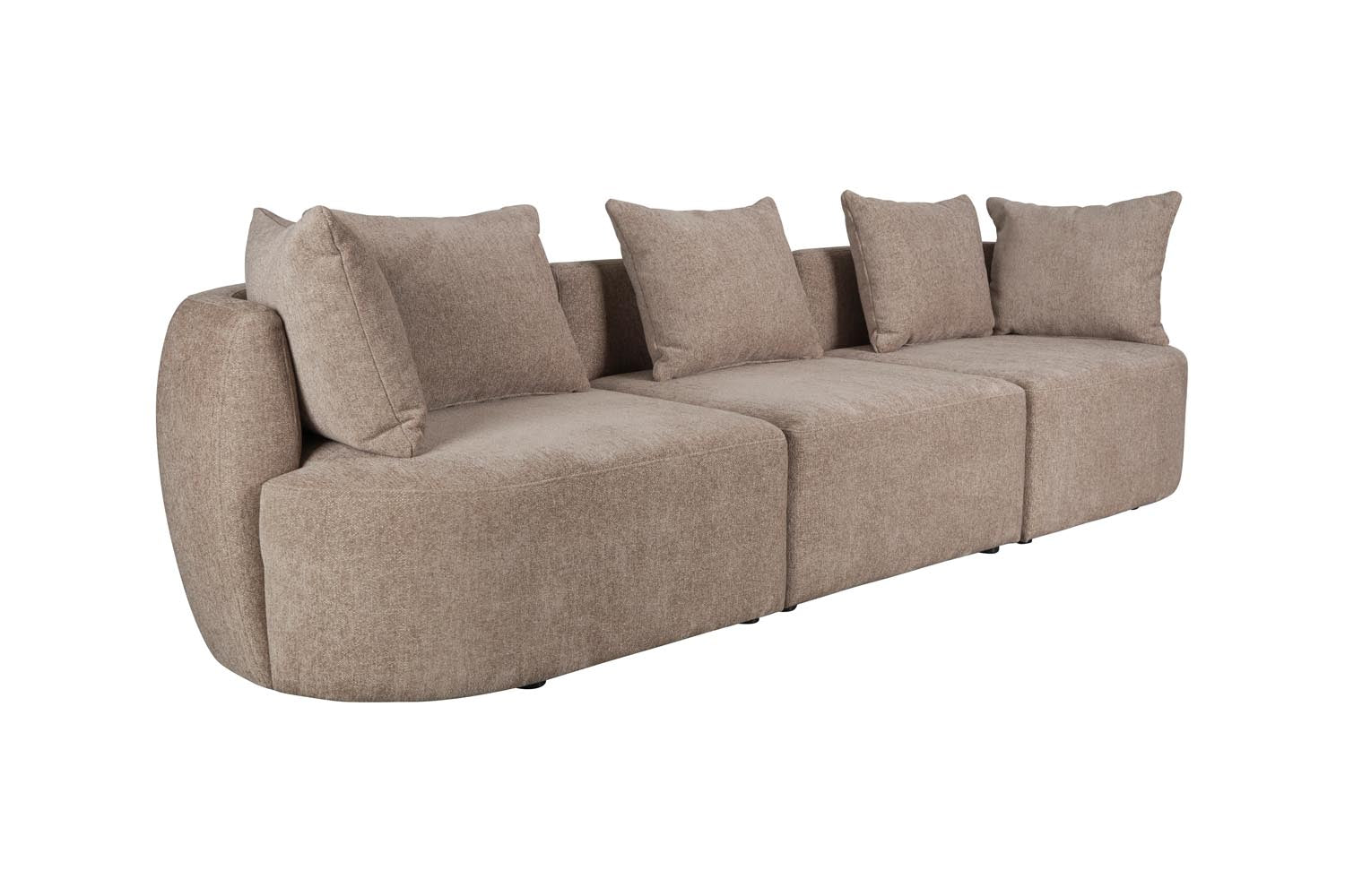 Das Rocca Sofa 4.5-Sitzer von Dutchbone kombiniert zeitloses Design mit Komfort, perfekt für stilvolle und gemütliche Wohnbereiche.