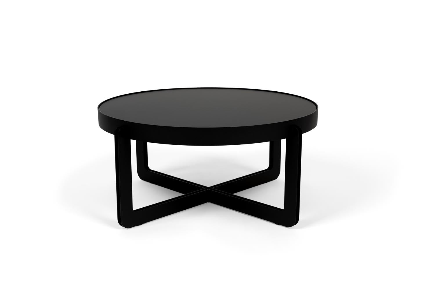 Moderner runder Couchtisch von Zuiver, stilvolles Design, hochwertige Verarbeitung, ideal für zeitgemässe Wohnräume.