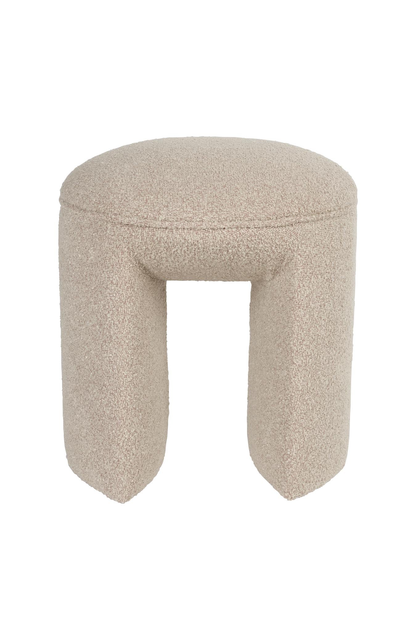 Moderner Hocker Noxx von White Label Living, stilvolles Design, langlebig und vielseitig, ideal für zeitgemässe Wohnräume.