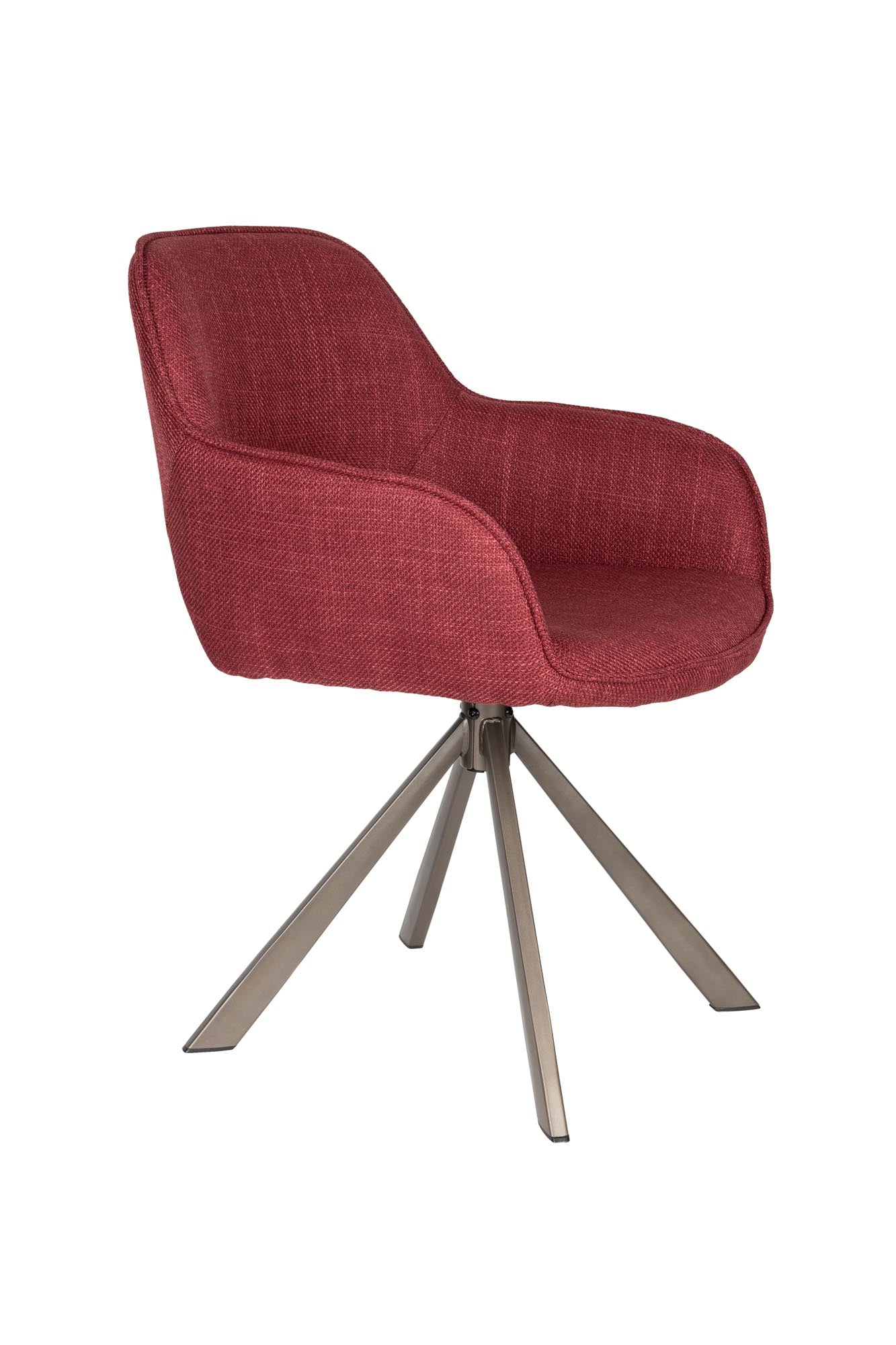 Stuhl Toye in Rot präsentiert im Onlineshop von KAQTU Design AG. Stuhl ist von White Label Living