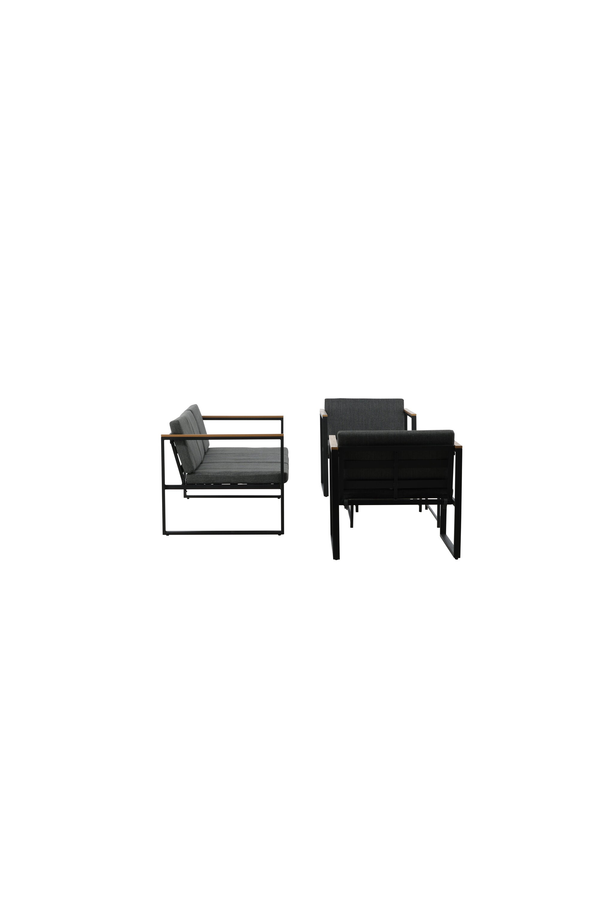 Dakar Sofa Outdoorset 90cm in Schwarz präsentiert im Onlineshop von KAQTU Design AG. Loungeset ist von Venture Home