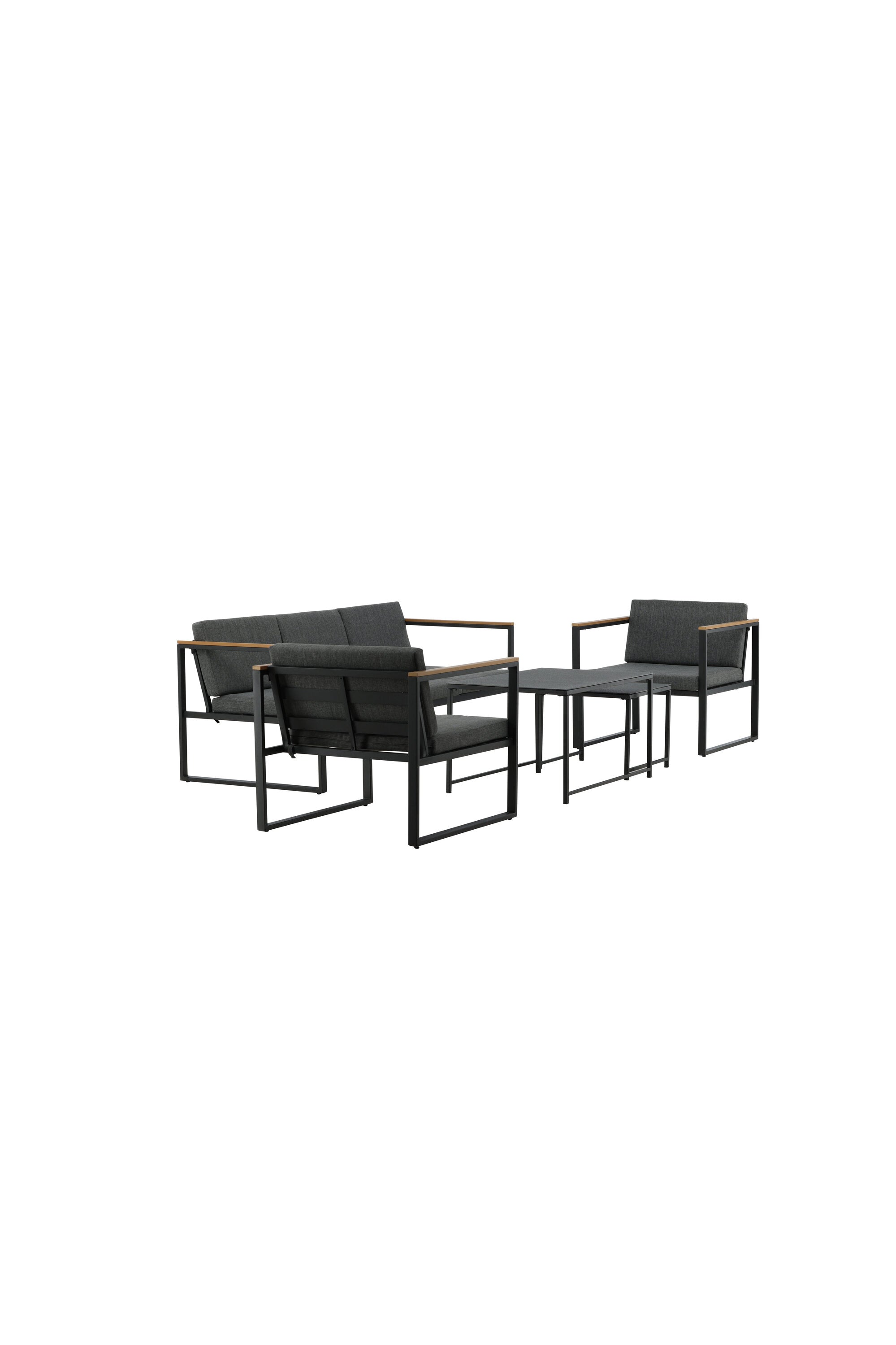 Dakar Sofa Outdoorset 90cm in Schwarz präsentiert im Onlineshop von KAQTU Design AG. Loungeset ist von Venture Home