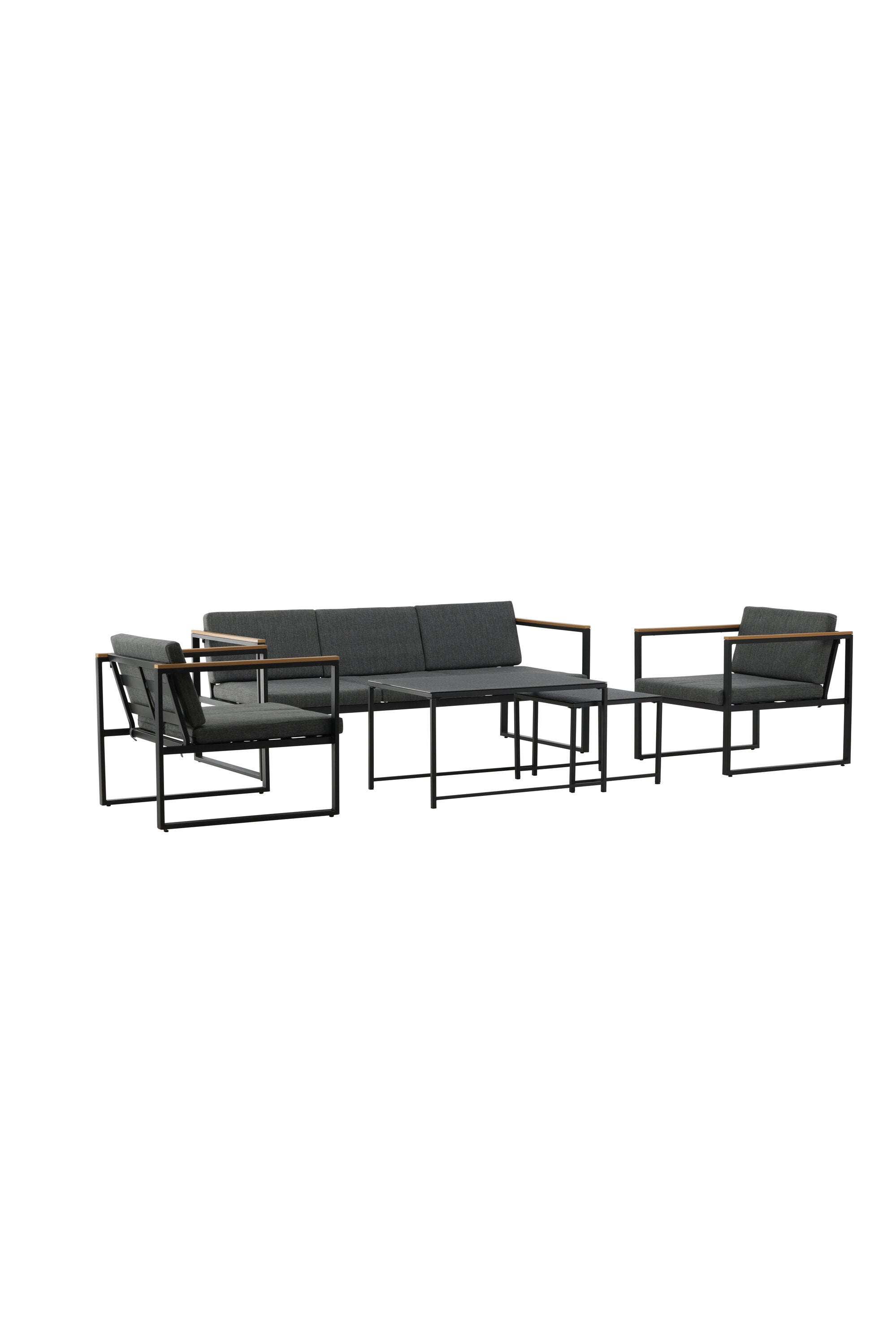 Dakar Sofa Outdoorset 90cm in Schwarz präsentiert im Onlineshop von KAQTU Design AG. Loungeset ist von Venture Home