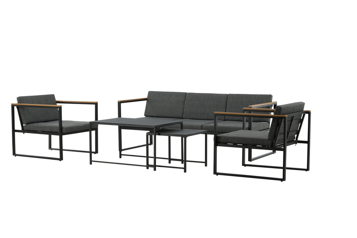 Dakar Sofa Outdoorset 90cm in Schwarz präsentiert im Onlineshop von KAQTU Design AG. Loungeset ist von Venture Home