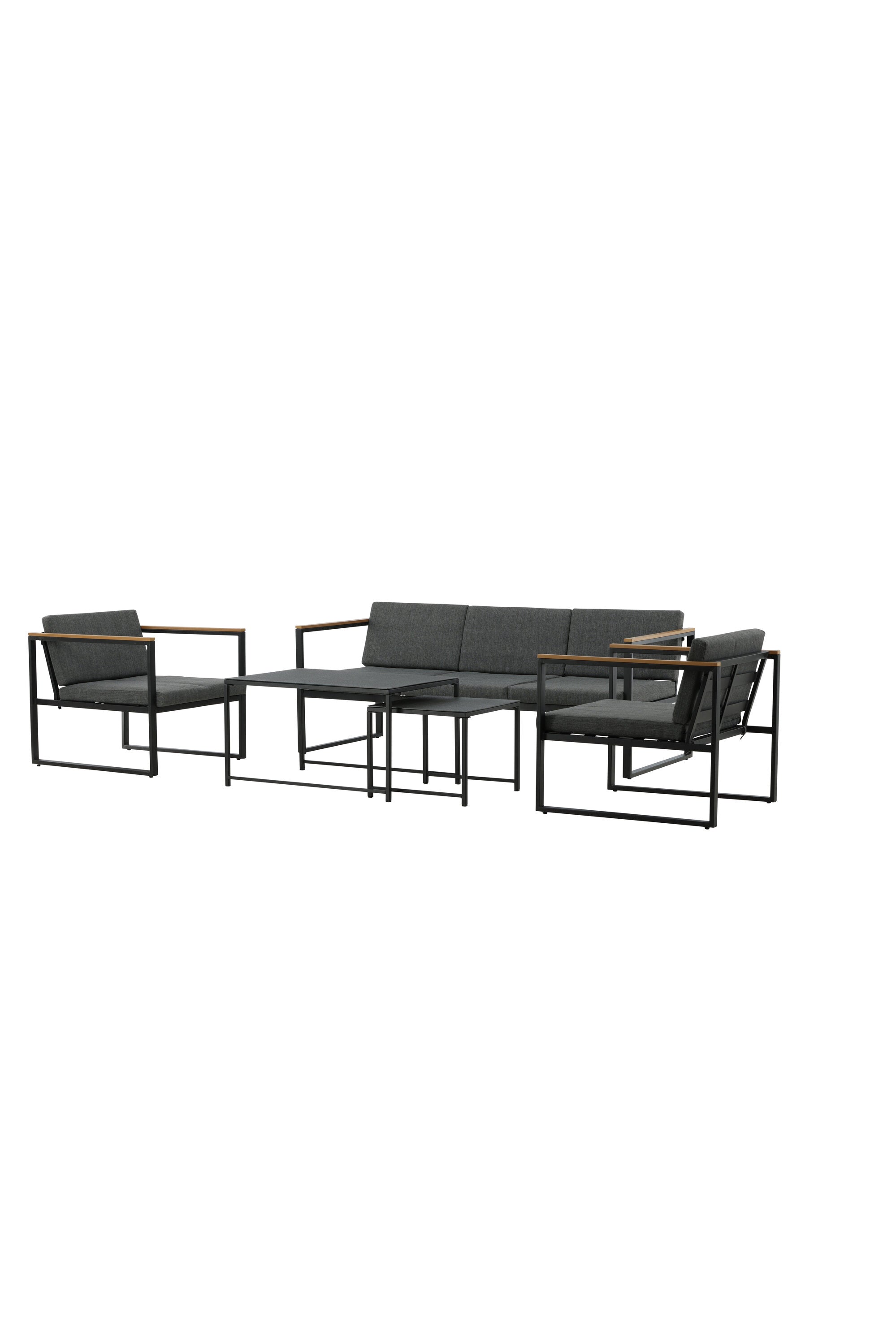 Dakar Sofa Outdoorset 90cm in Schwarz präsentiert im Onlineshop von KAQTU Design AG. Loungeset ist von Venture Home