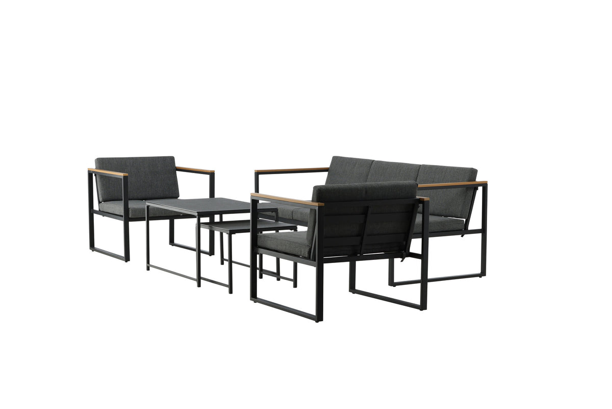 Dakar Sofa Outdoorset 90cm in Schwarz präsentiert im Onlineshop von KAQTU Design AG. Loungeset ist von Venture Home