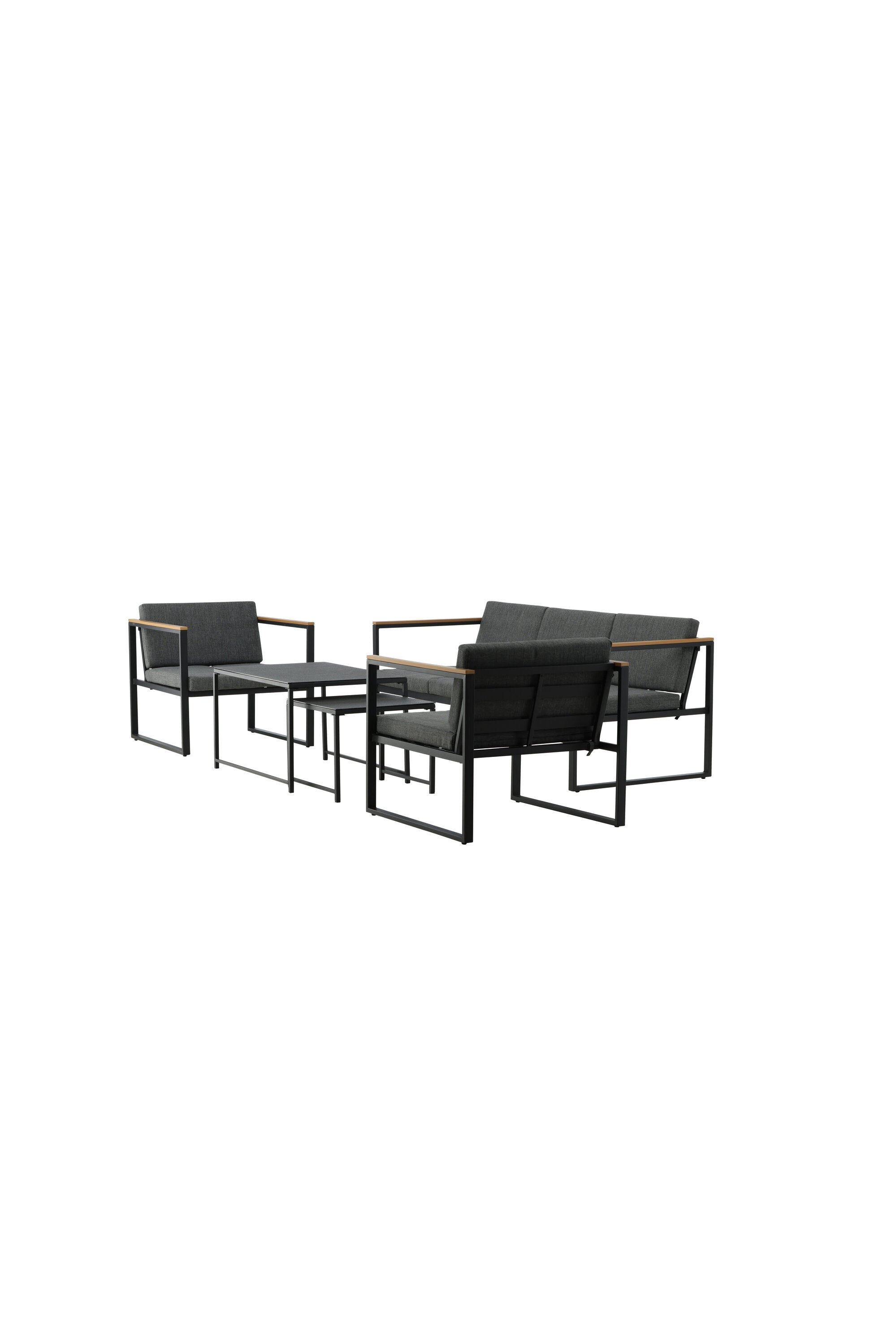 Dakar Sofa Outdoorset 90cm in Schwarz präsentiert im Onlineshop von KAQTU Design AG. Loungeset ist von Venture Home