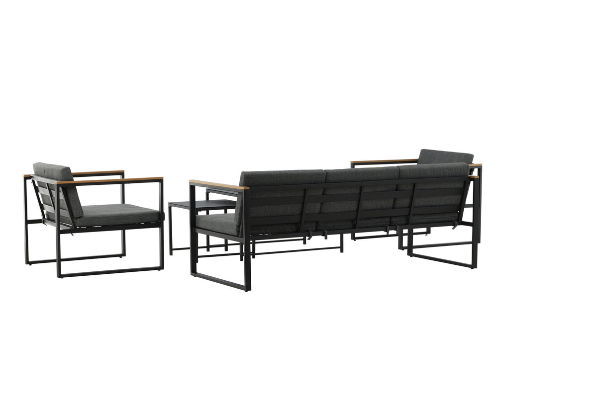 Dakar Sofa Outdoorset 90cm in Schwarz präsentiert im Onlineshop von KAQTU Design AG. Loungeset ist von Venture Home