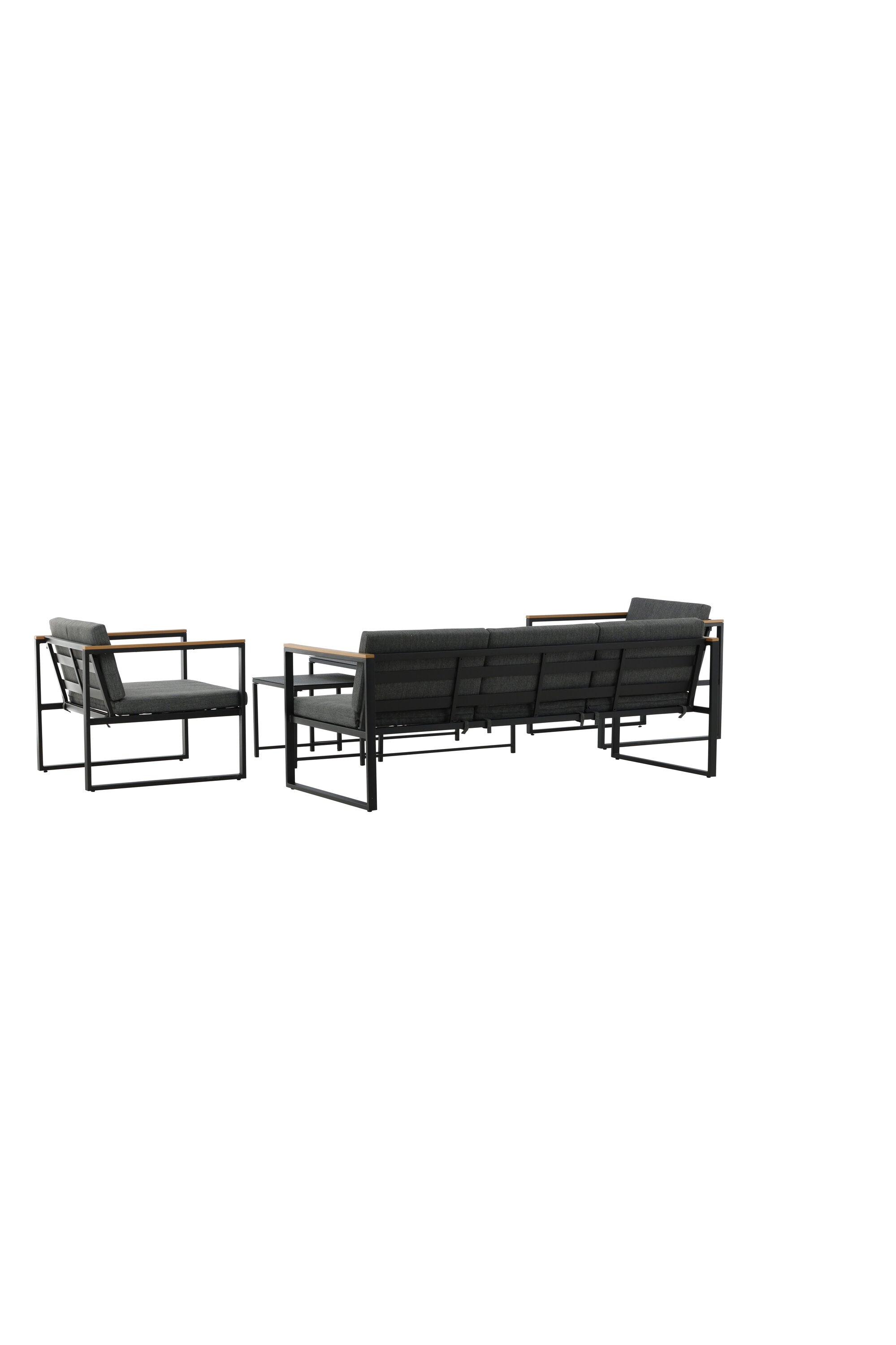 Dakar Sofa Outdoorset 90cm in Schwarz präsentiert im Onlineshop von KAQTU Design AG. Loungeset ist von Venture Home