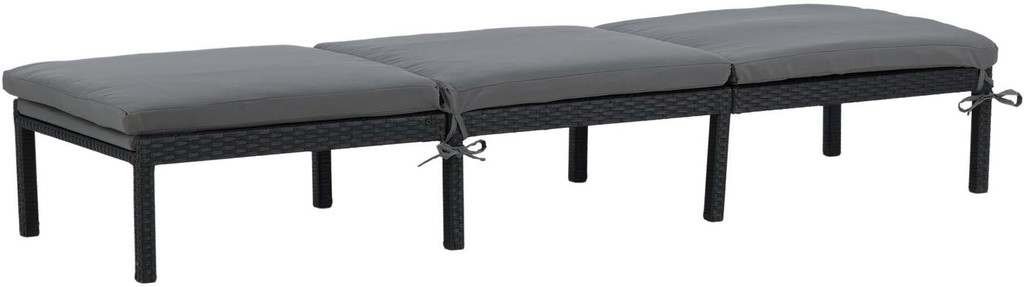 Bilbao Sun Lounge in Schwarz präsentiert im Onlineshop von KAQTU Design AG. Liegestuhl ist von Venture Home