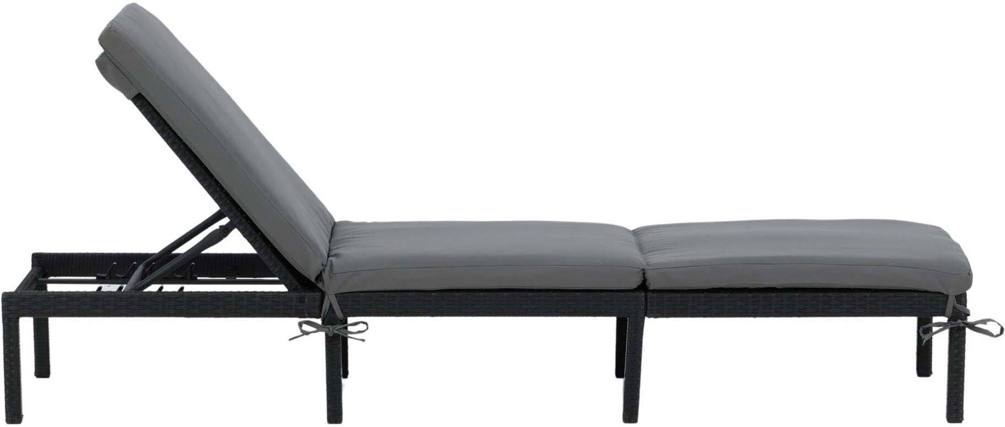 Bilbao Sun Lounge in Schwarz präsentiert im Onlineshop von KAQTU Design AG. Liegestuhl ist von Venture Home