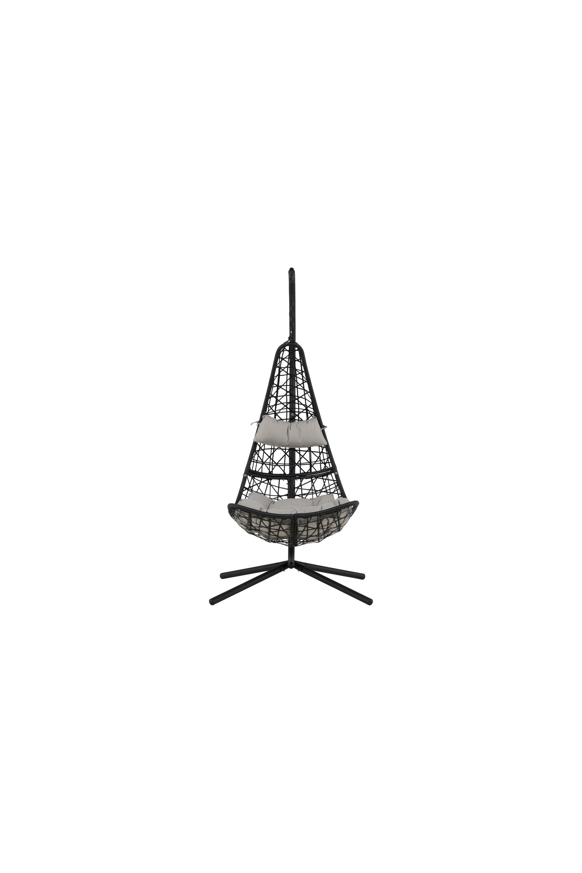 Edinburgh Hängesessel in Schwarz präsentiert im Onlineshop von KAQTU Design AG. Outdoor-Sessel ist von Venture Home