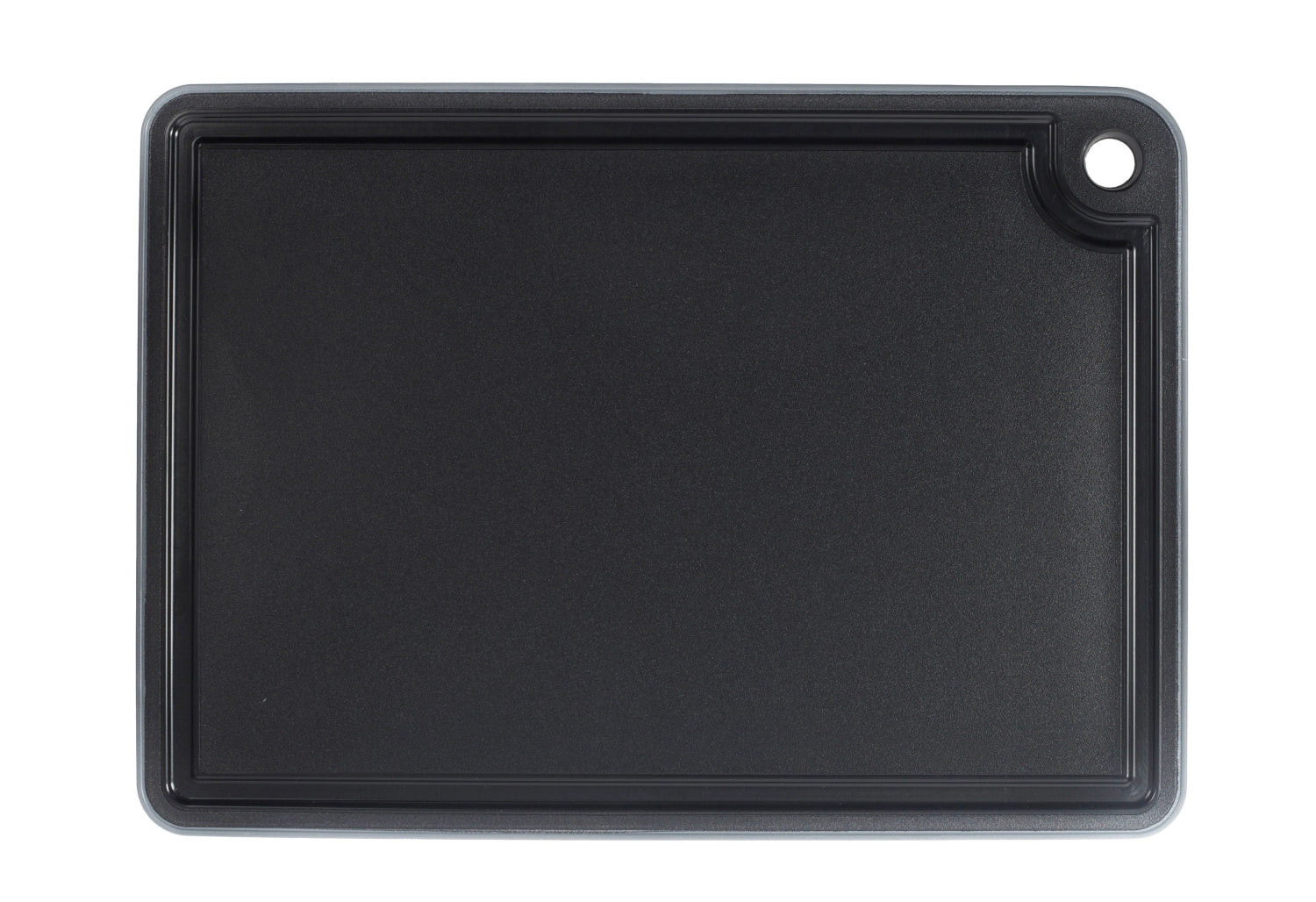 Schneidebrett Mimmi klein 27x19x0.9cm Antirutsch Rand h.grau