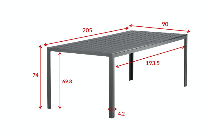 Break Gartentisch in Grau präsentiert im Onlineshop von KAQTU Design AG. Gartentisch ist von Venture Home