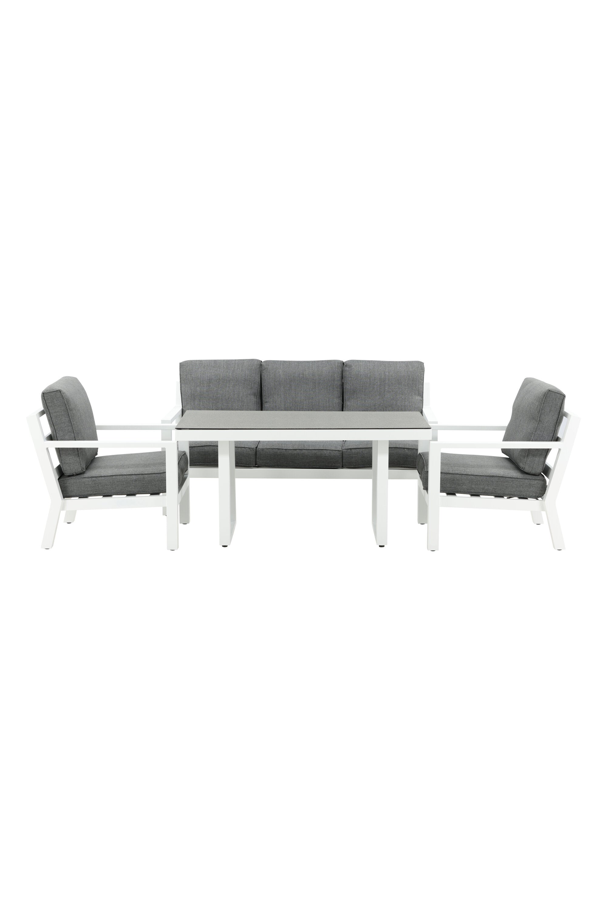 Sofagarnitur Barcelona in Grau präsentiert im Onlineshop von KAQTU Design AG. Loungeset ist von Venture Home