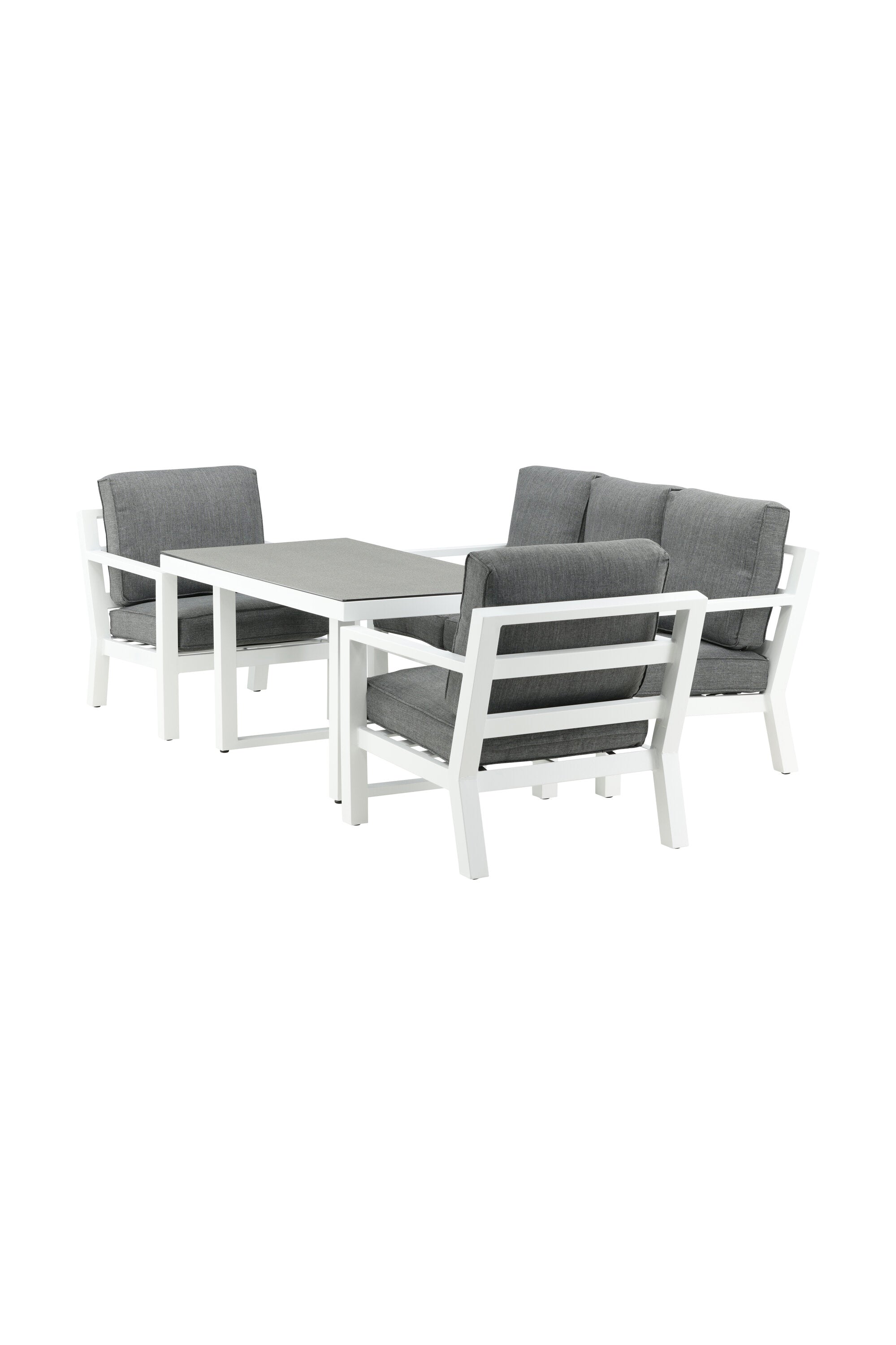 Sofagarnitur Barcelona in Grau präsentiert im Onlineshop von KAQTU Design AG. Loungeset ist von Venture Home