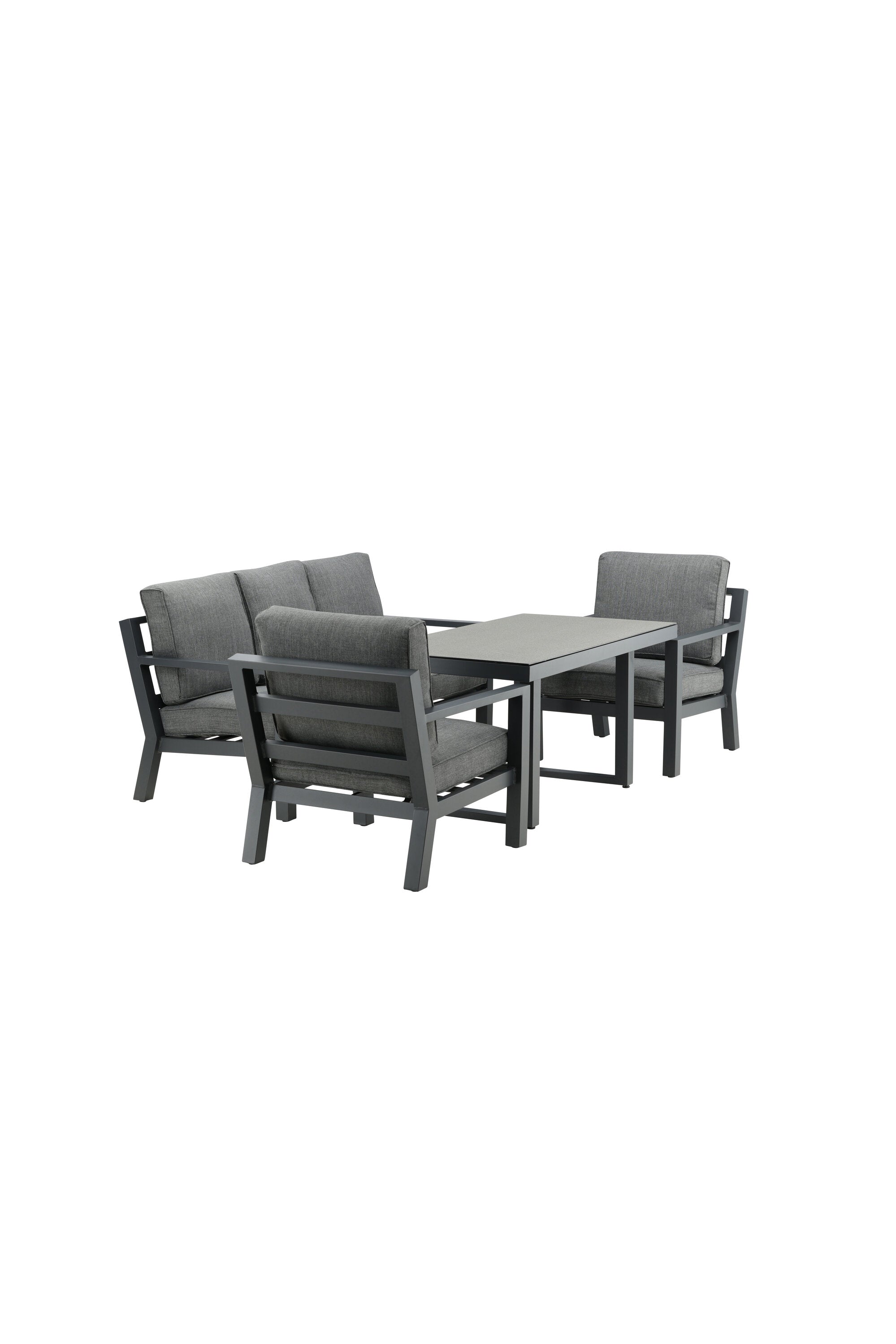 Sofagarnitur Barcelona in Schwarz präsentiert im Onlineshop von KAQTU Design AG. Loungeset ist von Venture Home