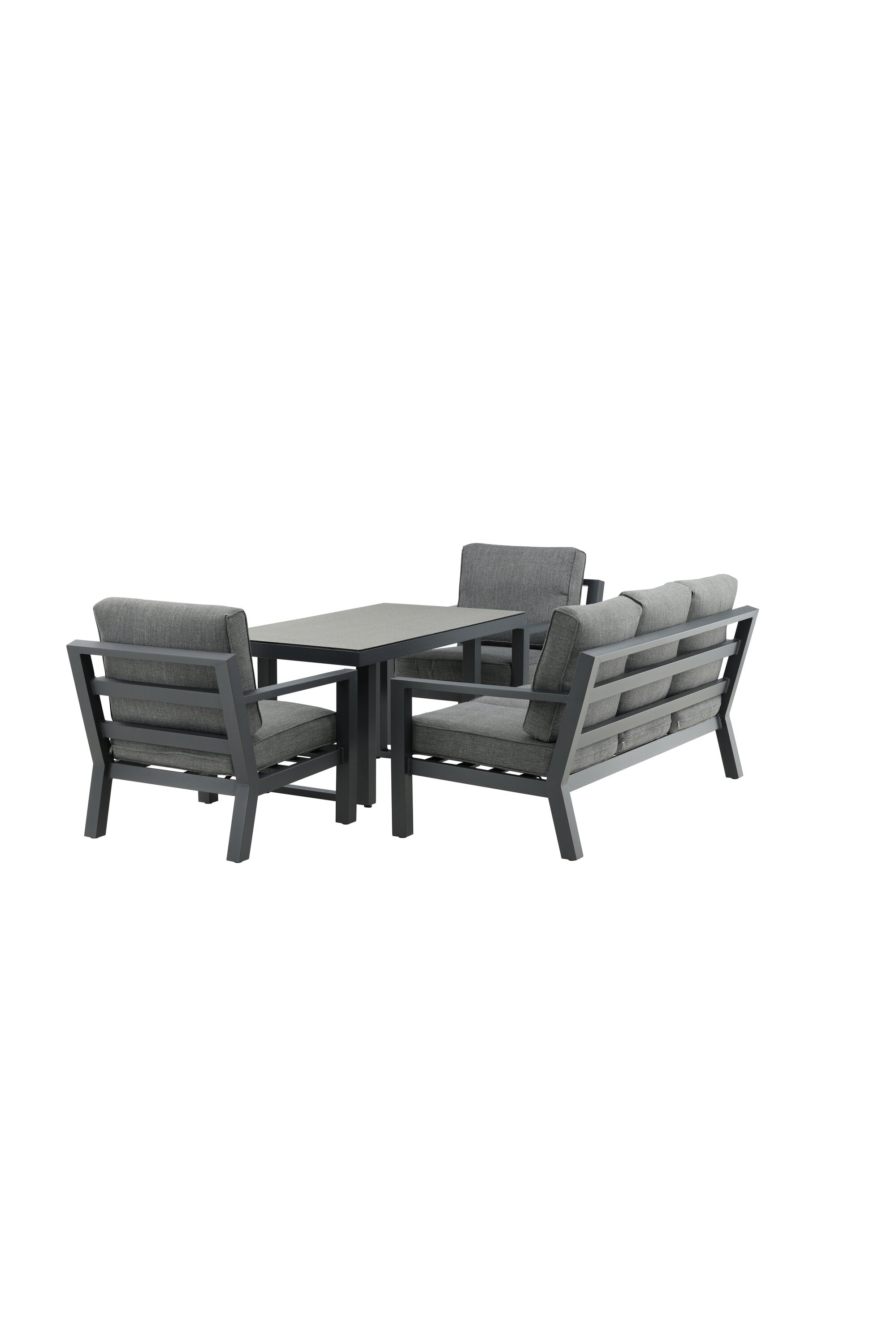 Sofagarnitur Barcelona in Schwarz präsentiert im Onlineshop von KAQTU Design AG. Loungeset ist von Venture Home