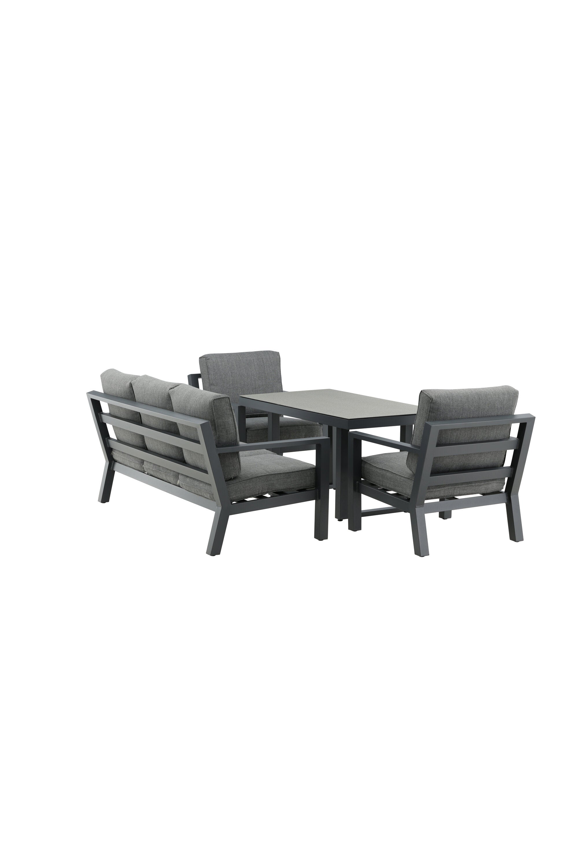 Sofagarnitur Barcelona in Schwarz präsentiert im Onlineshop von KAQTU Design AG. Loungeset ist von Venture Home