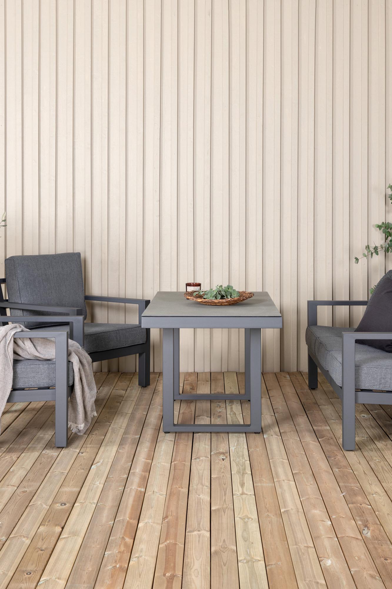 Sofagarnitur Barcelona in Schwarz präsentiert im Onlineshop von KAQTU Design AG. Loungeset ist von Venture Home