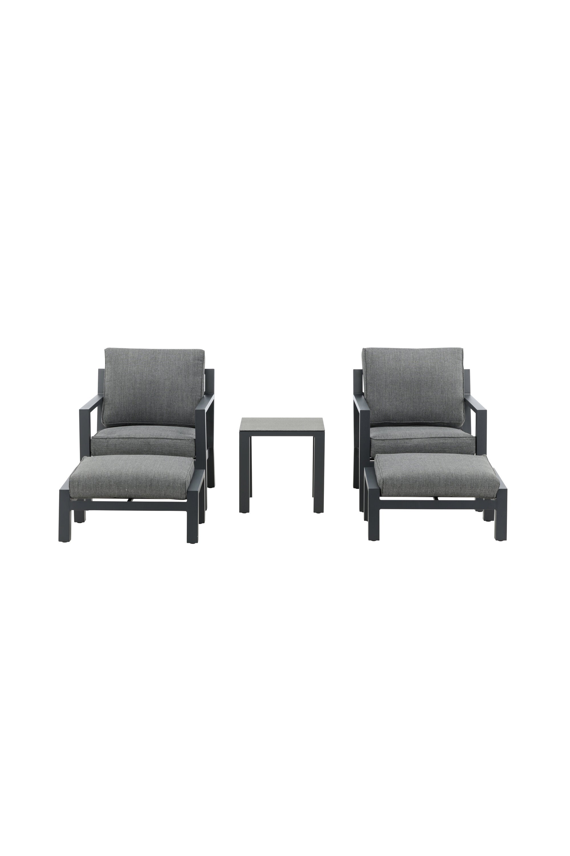 Barcelona Lounge Outdoorset 50cm in Schwarz präsentiert im Onlineshop von KAQTU Design AG. Loungeset ist von Venture Home