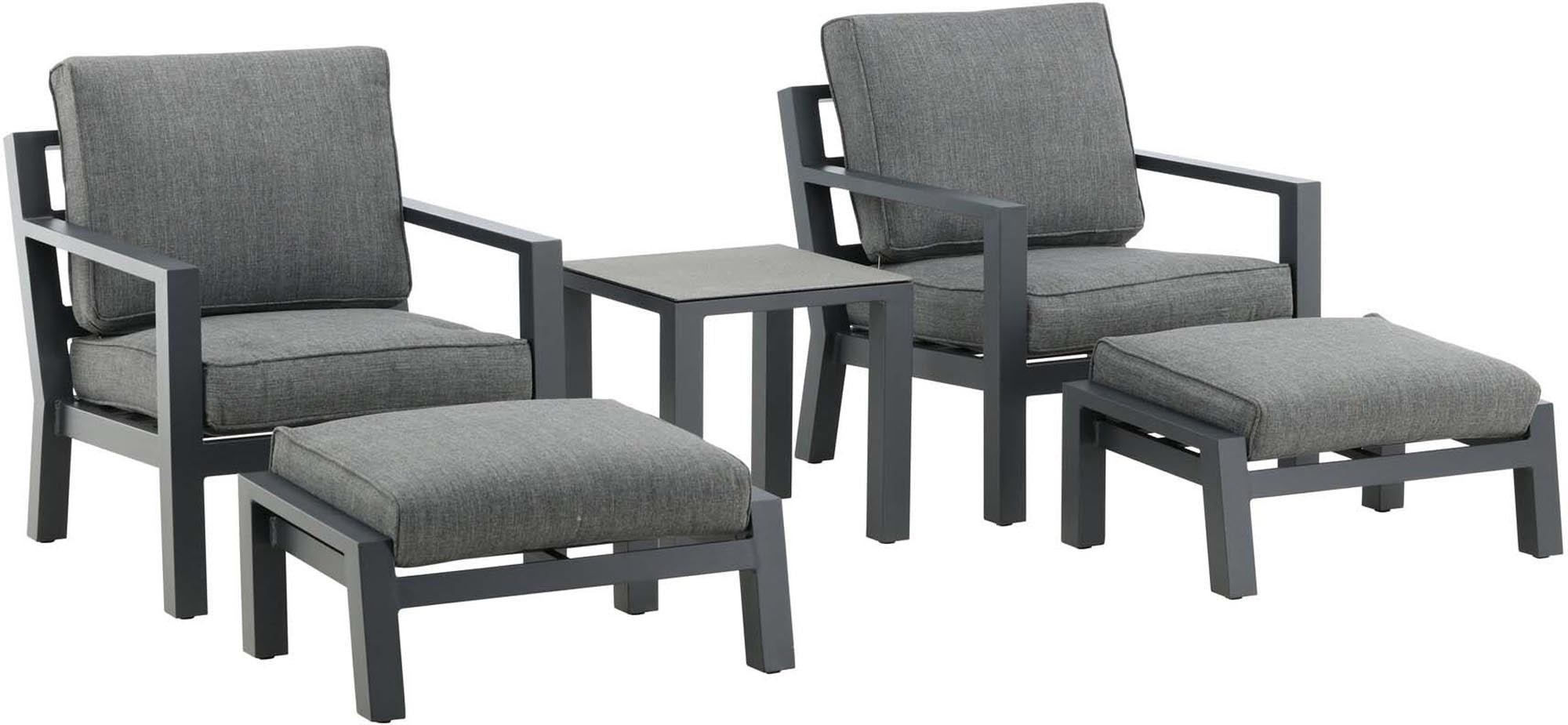 Barcelona Lounge Set: Komfort und Stil für Ihren Aussenbereich.