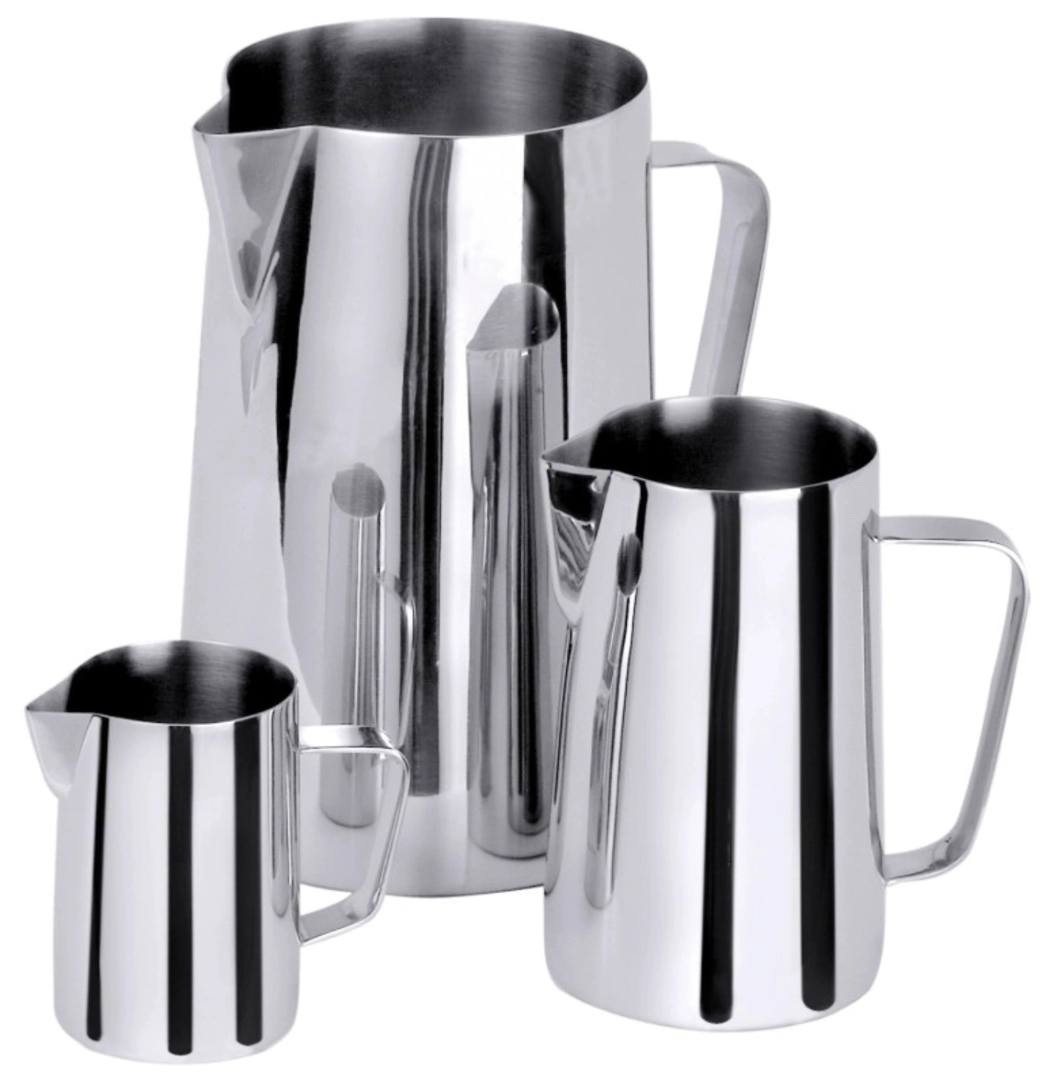 Milch u. Wasserkanne 18/10, 23cm, 3l in Silber präsentiert im Onlineshop von KAQTU Design AG. Kanne ist von Contacto