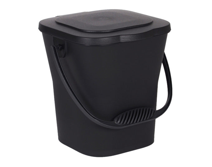 EDA Komposteimer 6 l grau mit Deckel in präsentiert im Onlineshop von KAQTU Design AG. Gartenutensilien ist von EDA