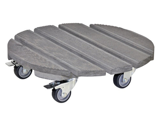 WAGNER SYSTEM Pflanzenroller Creo Buche ø 38 cm geriffelt anthrazit in präsentiert im Onlineshop von KAQTU Design AG. Pflanzentopfzubehör ist von WAGNER