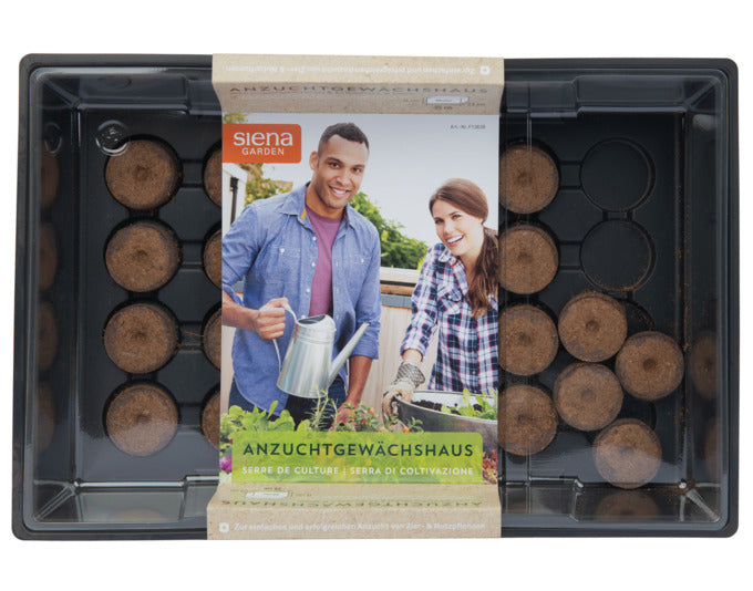 SIENA GARDEN Gewächshaus mit 24 Quelltabletten in präsentiert im Onlineshop von KAQTU Design AG. Gartenutensilien ist von SIENA GARDEN
