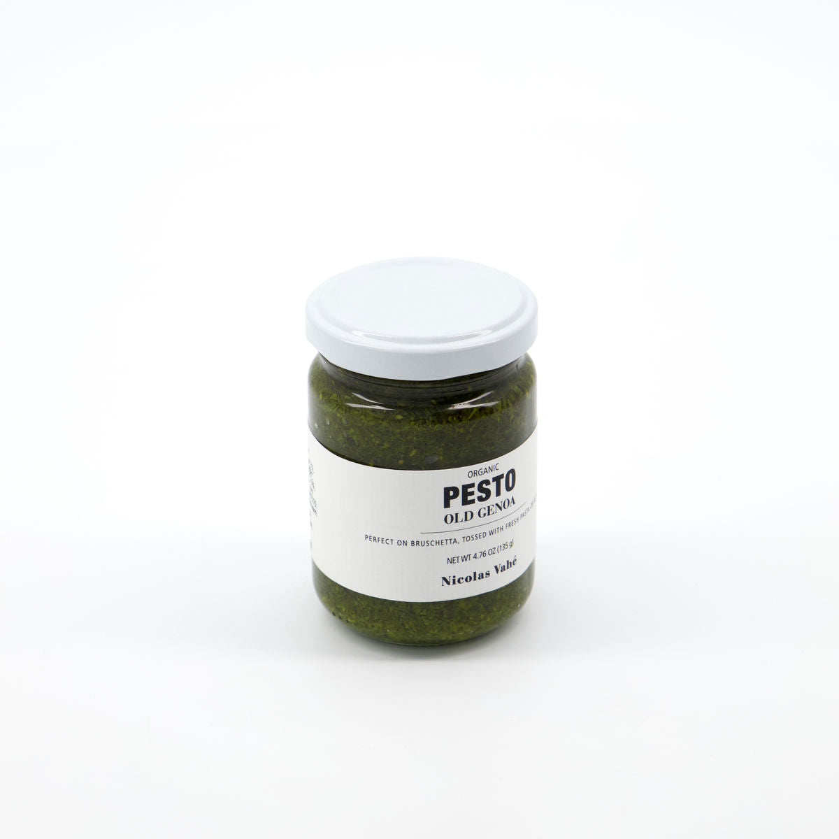 Geniessen Sie das Bio-Pesto aus Genua von Nicolas Vahé, vollmundig & aromatisch.