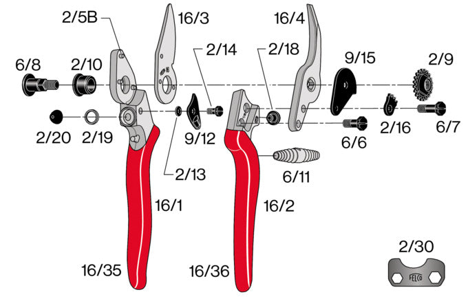 Entdecken Sie die FELCO Baumschere Modell 16 – ideal für Linkshänder und kleine Hände. Ergonomisch, leicht und langlebig für präzise Schnitte.