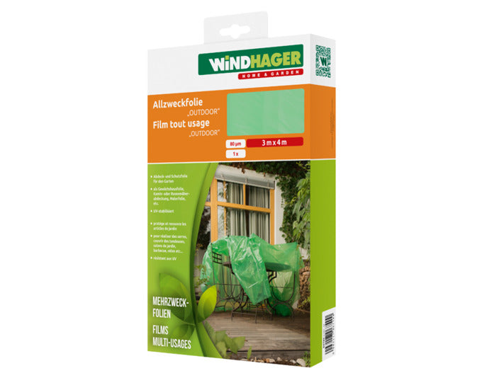WINDHAGER Allzweckfolie Outdoor 3x4 m grün in präsentiert im Onlineshop von KAQTU Design AG. Gartenpflege ist von WINDHAGER