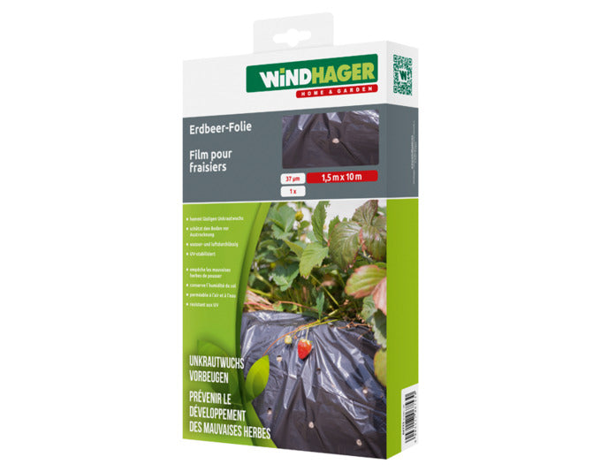 WINDHAGER Erdbeerfolie 10x1.5 m in präsentiert im Onlineshop von KAQTU Design AG. Gartenpflege ist von WINDHAGER
