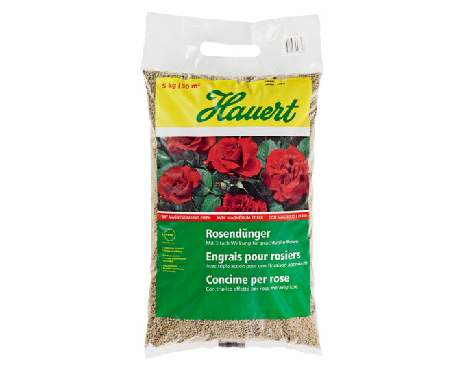 HAUERT Rosendünger 5 kg in präsentiert im Onlineshop von KAQTU Design AG. Gartenpflege ist von HAUERT