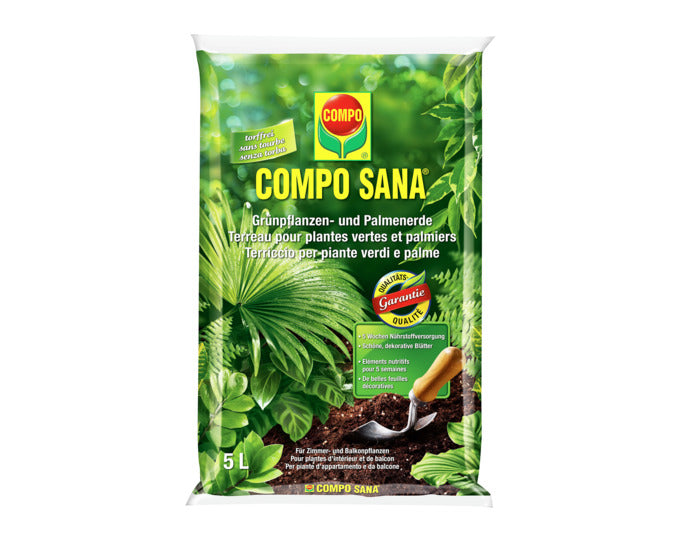 COMPO Grünpflanzen und Palmenerde 5 l in präsentiert im Onlineshop von KAQTU Design AG. Gartenpflege ist von COMPO