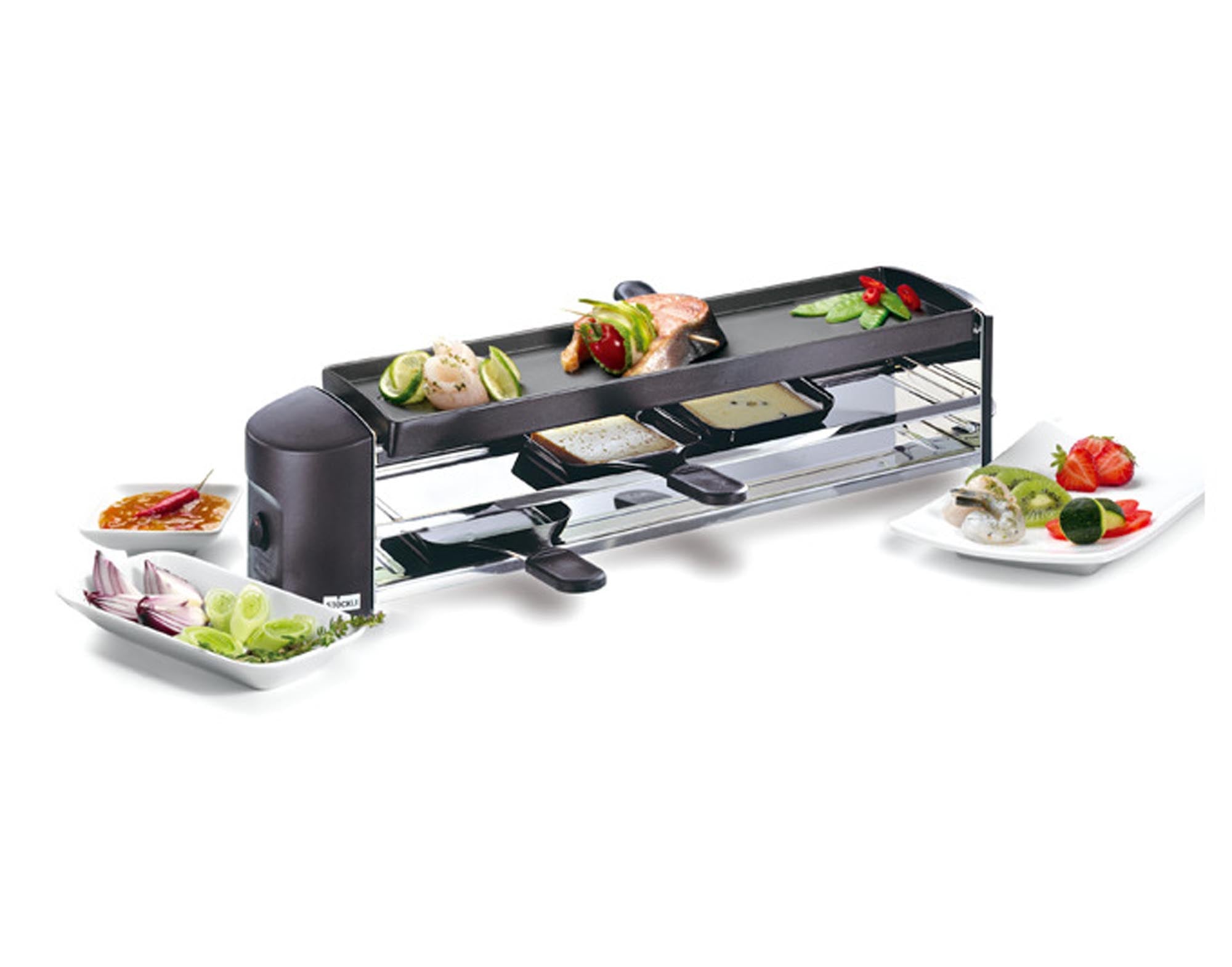 STÖCKLI Raclettegrill Cheeseboard 4 Personen anthrazit in Anthrazit präsentiert im Onlineshop von KAQTU Design AG. Fondue/Raclette ist von STÖCKLI
