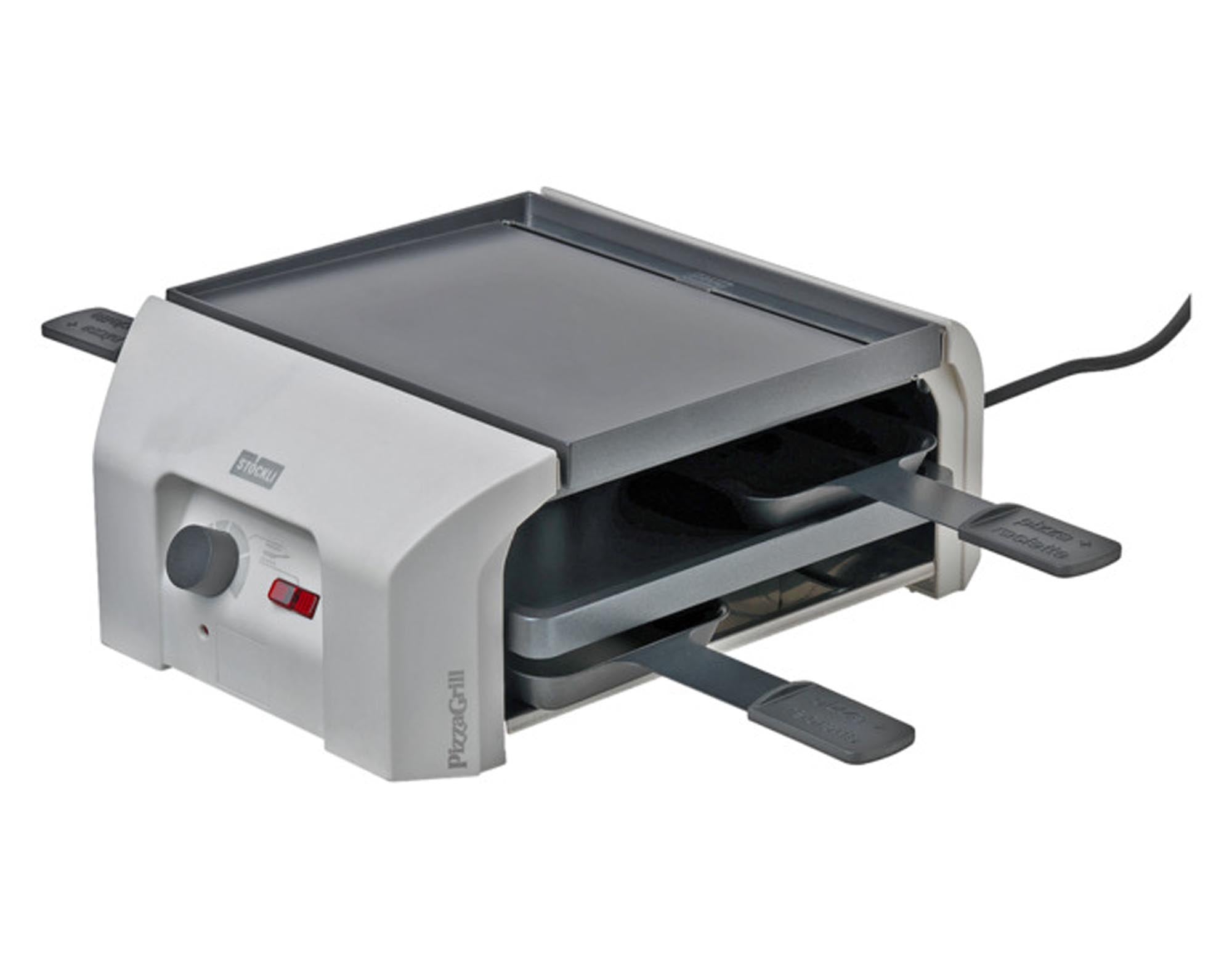 Geniessen Sie knusprige Pizza mit dem STÖCKLI Pizzagrill four 4.