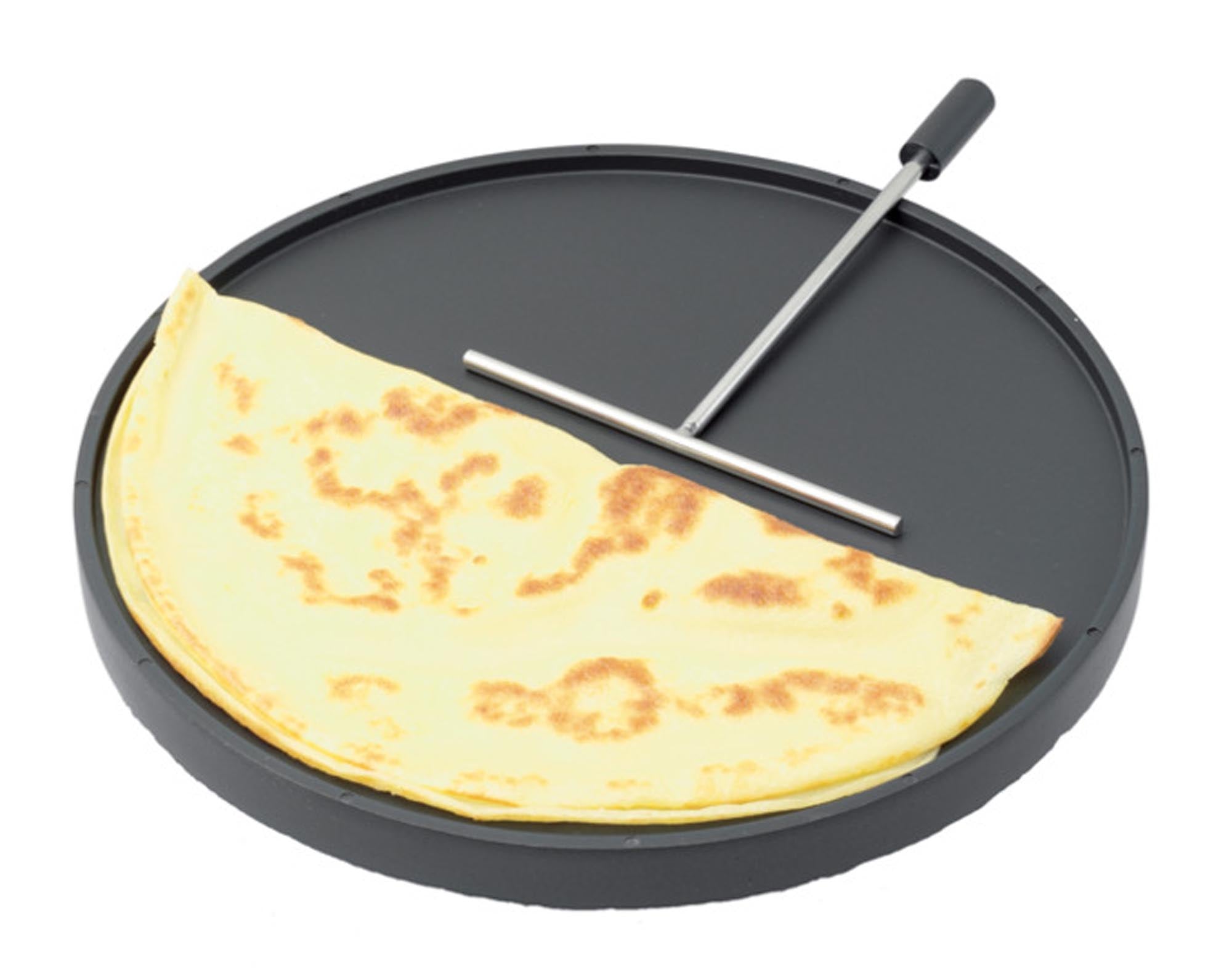 Entdecken Sie die STÖCKLI Grill-Crêpesplatte für den Marroniofen. Ideal für Crêpes, Pfannkuchen und mehr. Hochwertig, antihaftbeschichtet und vielseitig!
