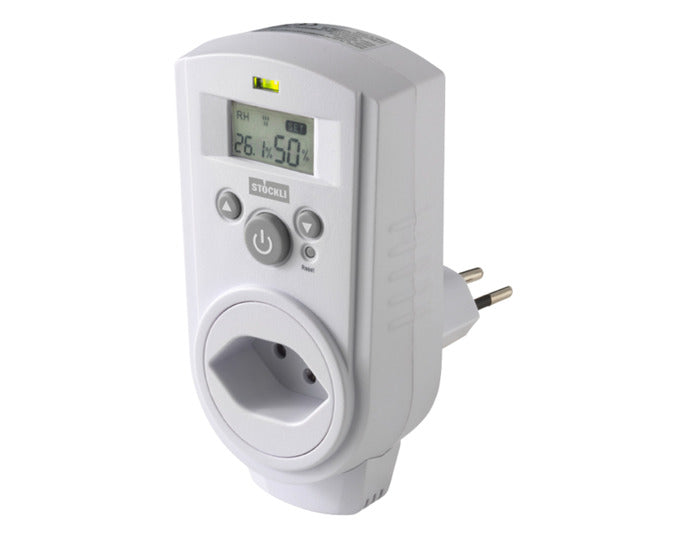 STÖCKLI Hygrostat Feuchtigskeitkontroller in präsentiert im Onlineshop von KAQTU Design AG. Thermometer ist von STÖCKLI