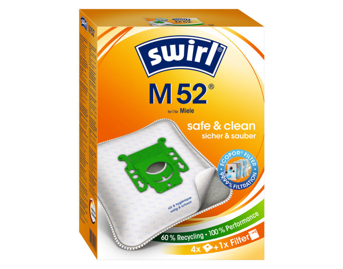 SWIRL Staubsäcke M52 in präsentiert im Onlineshop von KAQTU Design AG. Haushaltshilfen ist von SWIRL